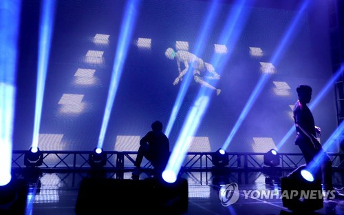 YONHAP NEWS1일 한국콘텐즈진흥원 시연장에서 인공지능이 창작한 안무가 공개됐다